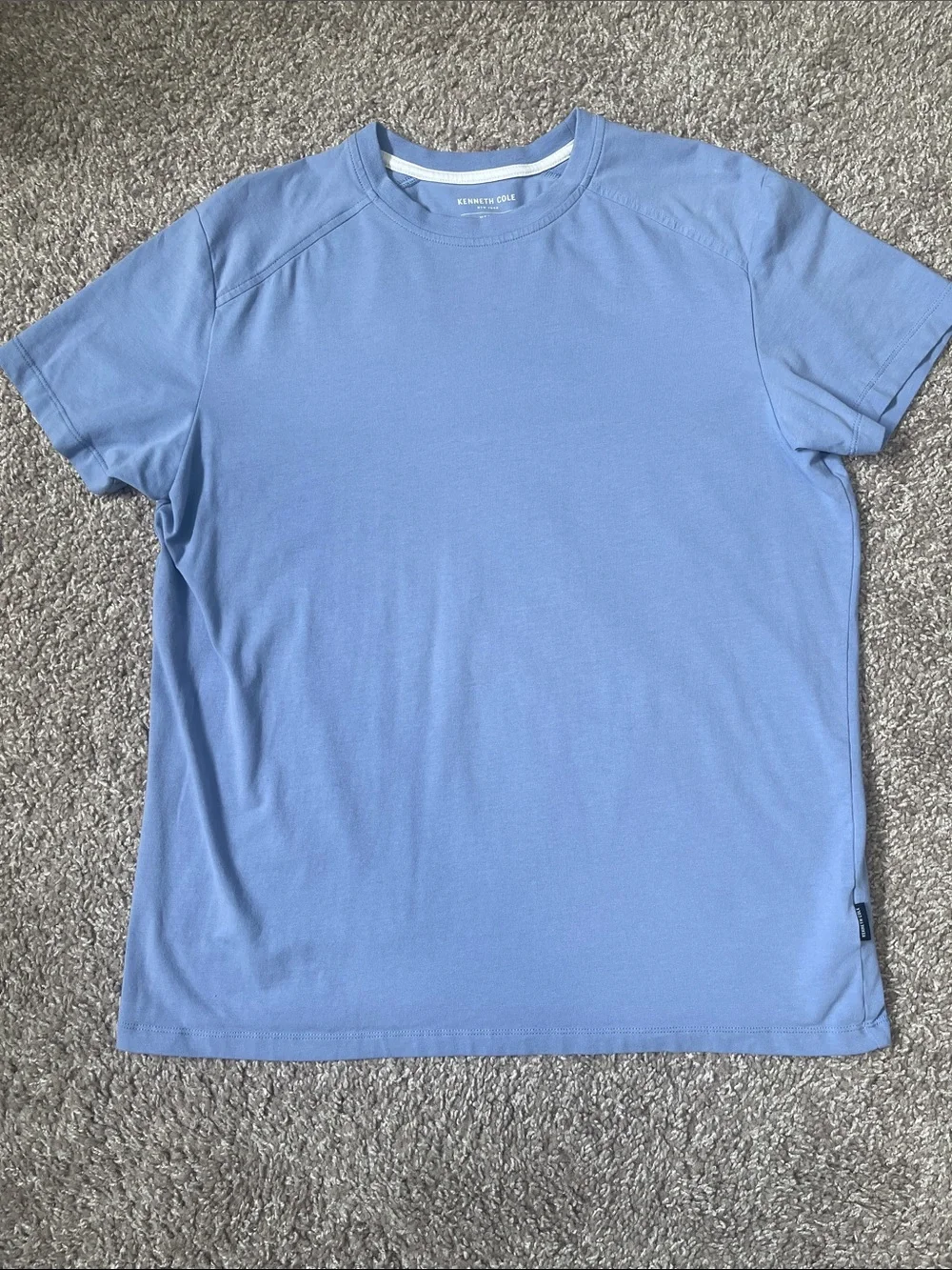Kenneth Cole Light Blue Short Sleeve Crew Tee - Picture 1 of 3